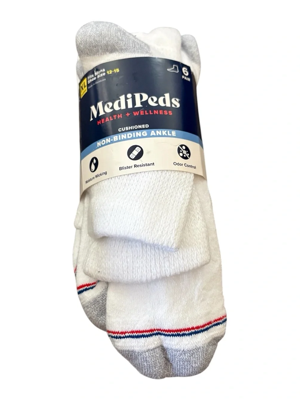 Mediocre - Men's Non-Binding Ankle Socks, 6-Pairs - Size: XL